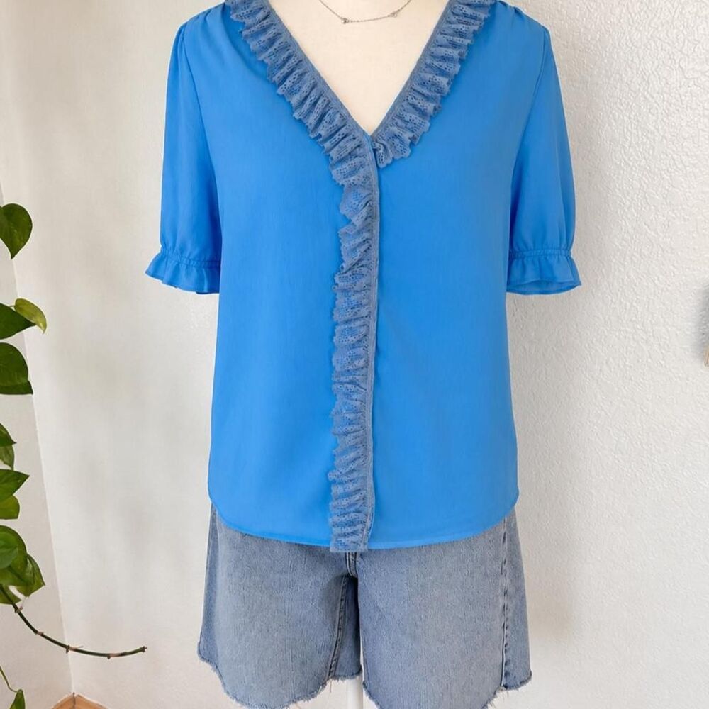 Jcrew Women's Blue Blouse